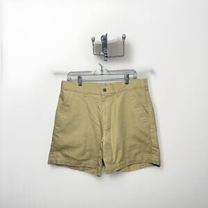 Patagonia Stand Up Shorts Men’s 34 Tan Khaki Organic Cotton Canvas